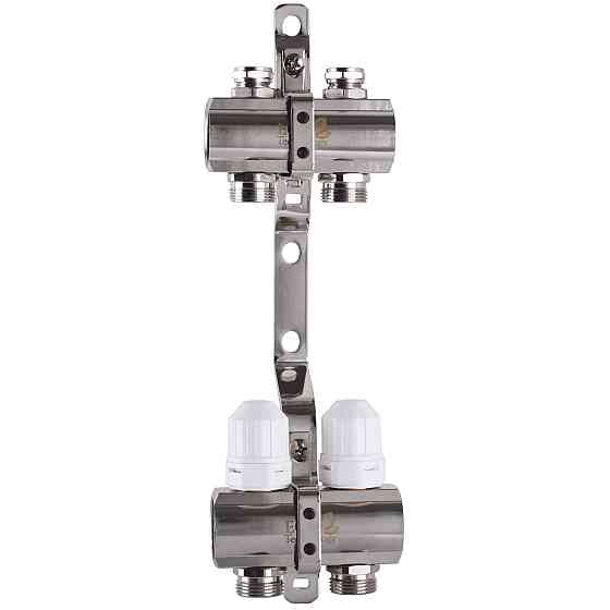 Коллектор с регуляторами и креплением ECO 001С 1″x2 (000008832) Киев