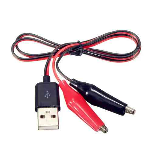 Кабель переходник USB Type-A на зажимы крокодилы, 60см Киев