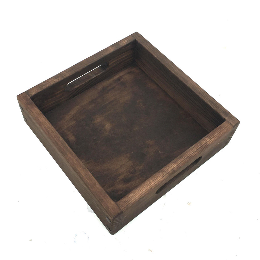 Піднос дерев'яний "Спа 27х27" капучино Миколаїв - фото 5