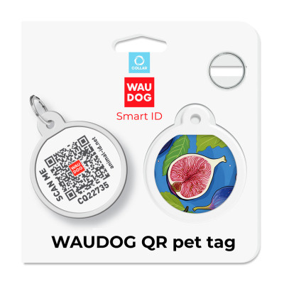 Адресник для тварин WAUDOG Smart ID з QR паспортом "Інжир", коло 25 мм (225-4053) Вінниця - фото 5