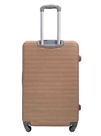 Валіза пластикова MILANO BAG 004 велика золотисто-рожева Київ