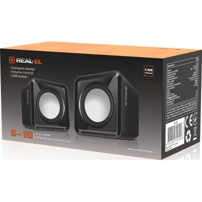 Акустична система REAL-EL S-10 USB Black (EL121100020) Вінниця - фото 5