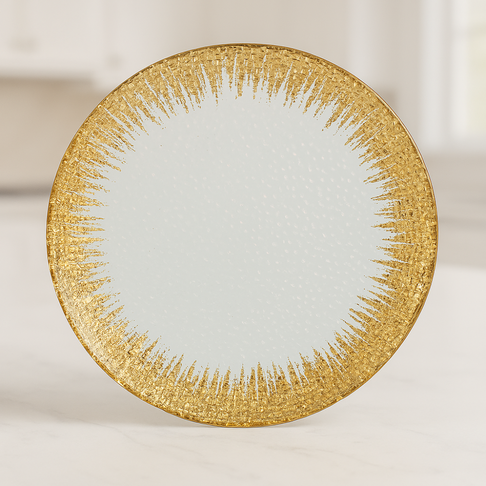 Набор стеклянных тарелок 20 см (6 шт) | Блюдо десертное/сервировочное Киев - изображение 3