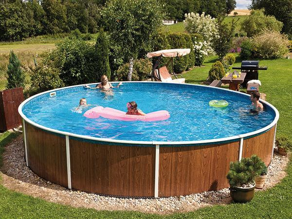 Басейн каркасний круглий Azuro 403DL 5.5 х 1.2 м Wood морозостійкий Київ - фото 3