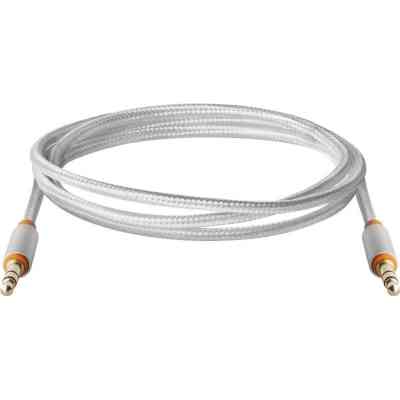 Кабель мультимедийный AUX Audio 3.5mm M/M 1.2m JACK01-03 white Defender (87513) Винница