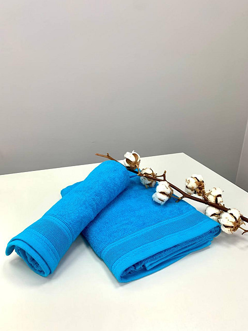 Комплект полотенец с бордюром Ideal Textile 2 шт (50х80 см 70х130 см) в разных цветах (56860748) Черновцы - изображение 5