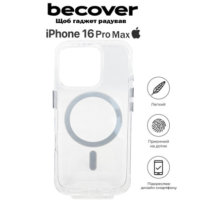 Чохол до мобільного телефона BeCover Space Case (MagSafe) для Apple iPhone 16 Pro Max Transparancy (712105) Вінниця - фото 5