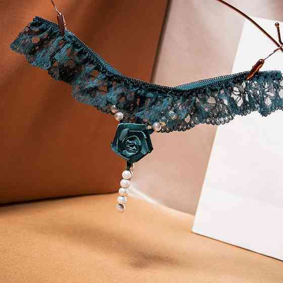 Стрінги з намистинками жіночі універсальний зелений Київ