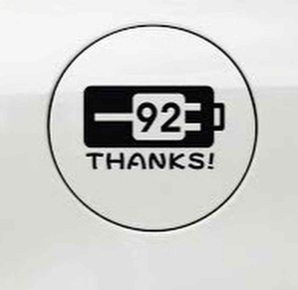 Виниловая наклейка на авто и любую поверхность - Бак \ 92 thanks Черновцы - изображение 1