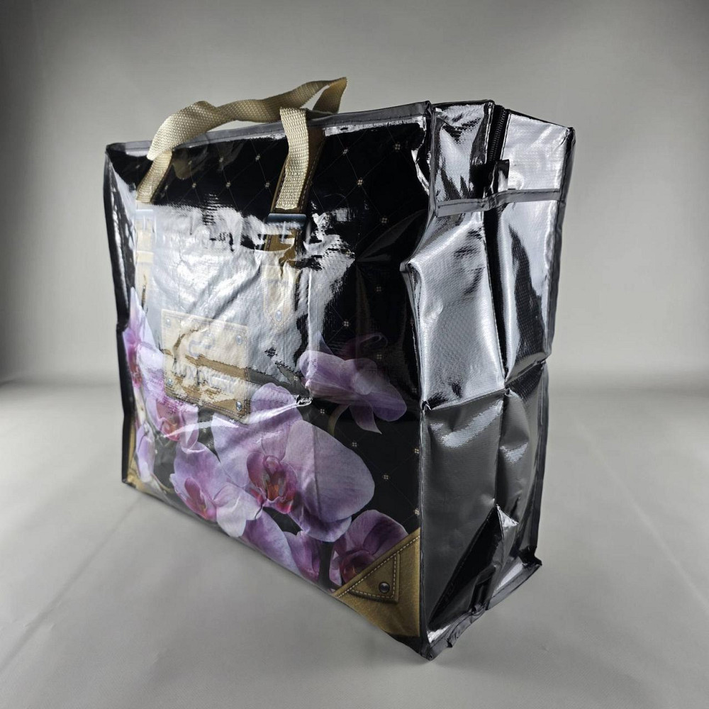 Поліпропіленова сумка господарська з кольоровим малюнком No3 Орхідеї (1 шт.) Харків - фото 2