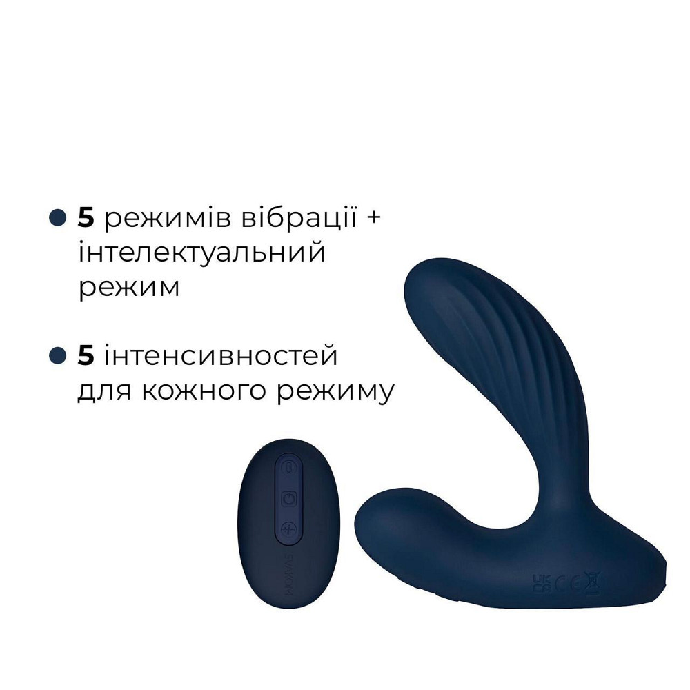 Інтерактивний масажер простати та вібратор точки G Svakom Vick Neo 2, підігрів, поворот стовбура, пульт ДК Sex Aura Київ - фото 4