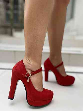Туфлі жіночі STILLETA червоні еко-замша каблук 11см 36р (D280-J250-3 5164) Коломия
