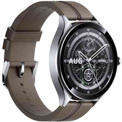 Смарт-годинник Xiaomi Watch 2 Pro Bluetooth Silver Case with Brown Leather Strap (1006733) Вінниця