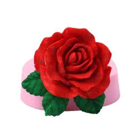 Молд силіконовий Троянда 80 на 78 мм рожевий Київ