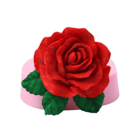 Молд силиконовый Роза 80 на 78 мм розовый Киев - изображение 4