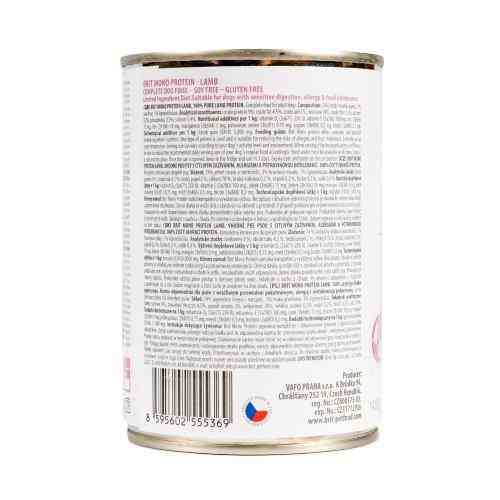 Корм влажний Brit Mono Protein Lamb для собак з ягнятиною 400 г Київ