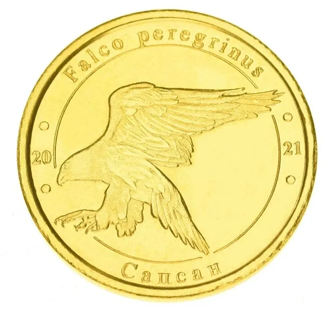 Україна 1 лихонік 2021 UNC Червона книга України - Птаха - Сапсан Полтава - фото 1