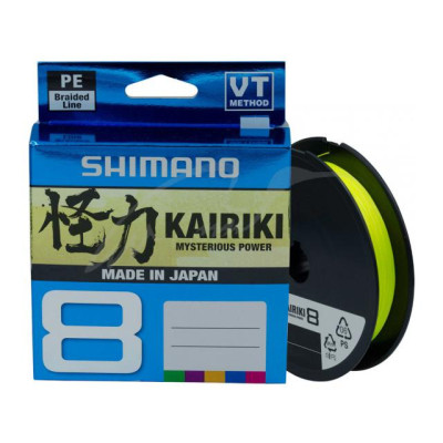 Шнур Shimano Kairiki 8 PE Yellow 150m 0.19mm 12.0kg (59WPLA58R34) Винница - изображение 1