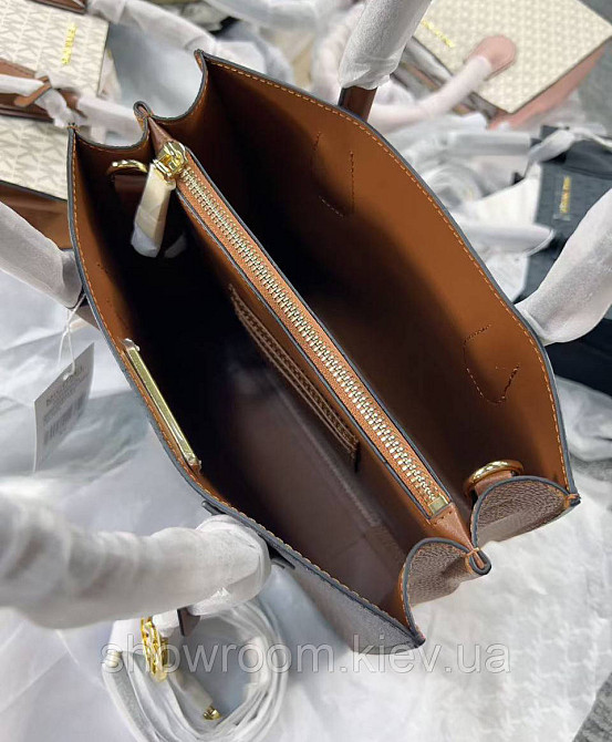 Жіноча сумка на плече Michael Kors Mercer brown LUX Київ - фото 7