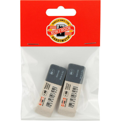 Ластик Koh-i-Noor комбинированная SunPearl (полибег 2 шт) (6541/40/2/P) Винница - изображение 1