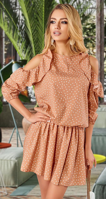 Лёгкое бежевое платье (44) Киев - изображение 2