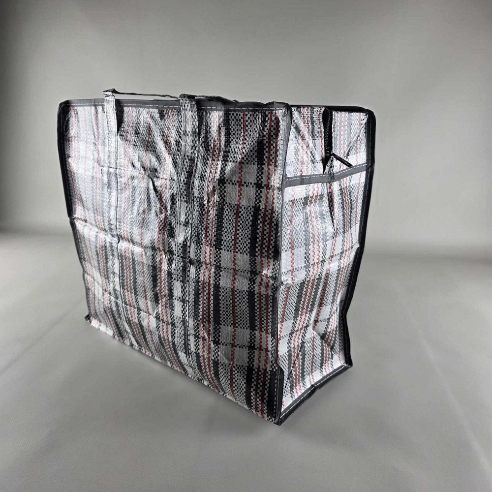 Сумка поліпропіленова, господарська, клітчаста No-1 (36*38*18) (1 шт.) Харків - фото 4