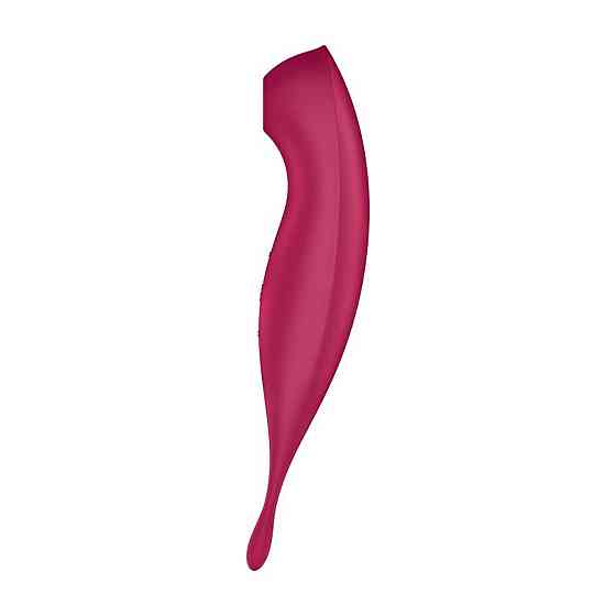 Вибратор с волновой стимуляцией Satisfyer Twirling Pro+ с приложением, красный Sex Aura Киев
