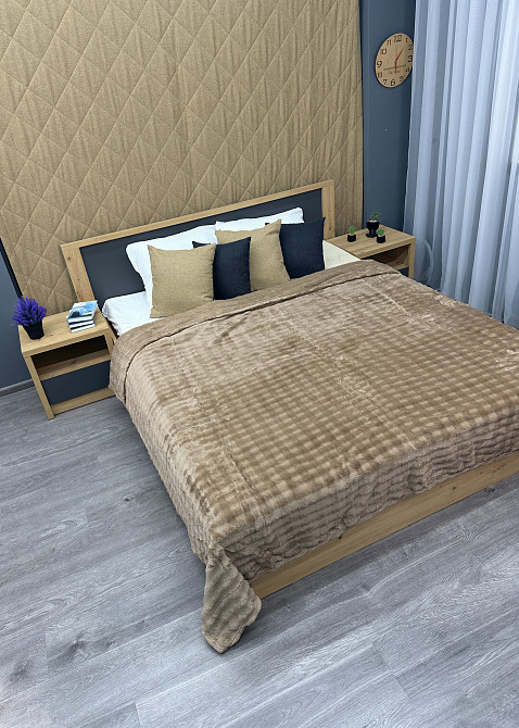 Плед-покривало 200х230 см (+-5см) "Soft Night" Бежевий (87-213) Київ - фото 6