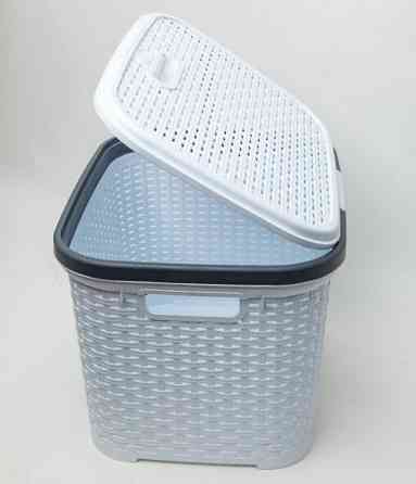 Корзина для белья 15 л Simple серая Харьков