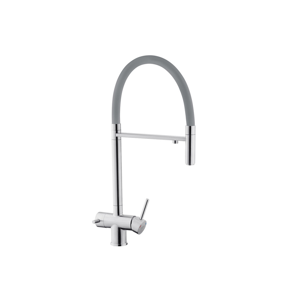 Змішувач для кухні з підключенням до фільтра Kroner KRP Edelstahl Klassisch - ESG03815GRA сатин Київ - фото 4