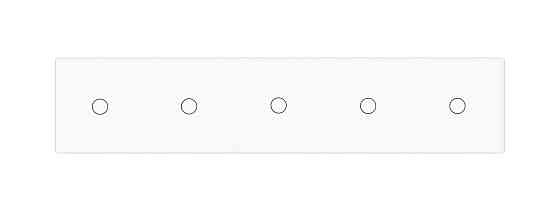 Розумний сенсорний ZigBee вимикач 5 сенсорів (1-1-1-1-1) Livolo білий скло (VL-C705Z-11) Коломыя