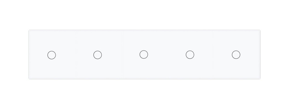 Розумний сенсорний ZigBee вимикач 5 сенсорів (1-1-1-1-1) Livolo білий скло (VL-C705Z-11) Коломыя - изображение 5