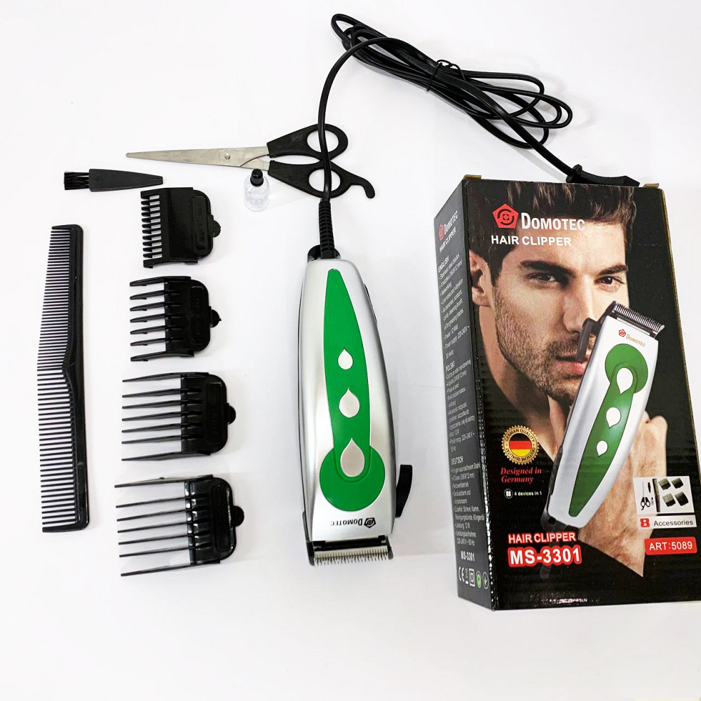 Портативна ручна машинка для стрижки волосся Domotec, Машинка для точної стрижки бороди і волосся UW-66 Івано-Франківськ - фото 10