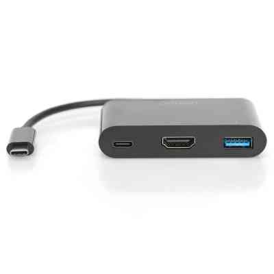 Переходник USB-C to HDMA 2xUSB Digitus (DA-70855) Винница