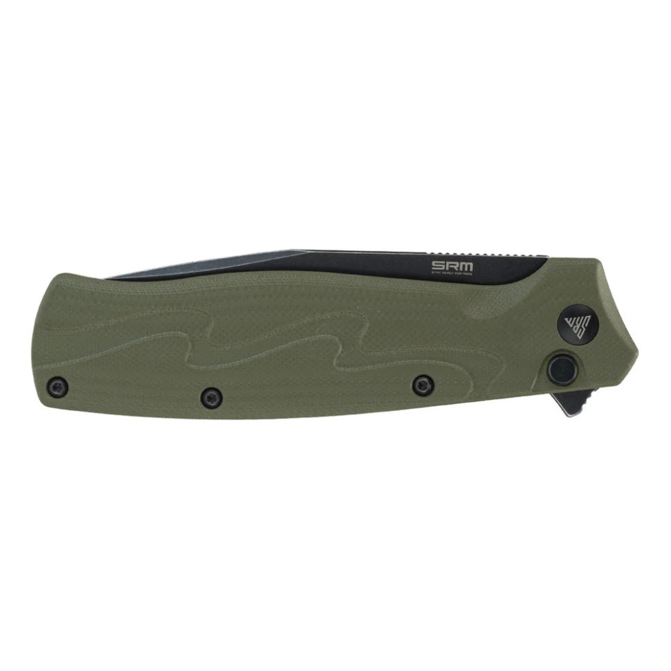 Ніж складаний туристичний SRM 221X-GP (9.2 см) 14C28N / G10 зелений Київ - фото 8