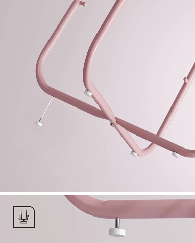 Журнальний столик Leobert Sharp з кошиком рожевий Киев - изображение 3