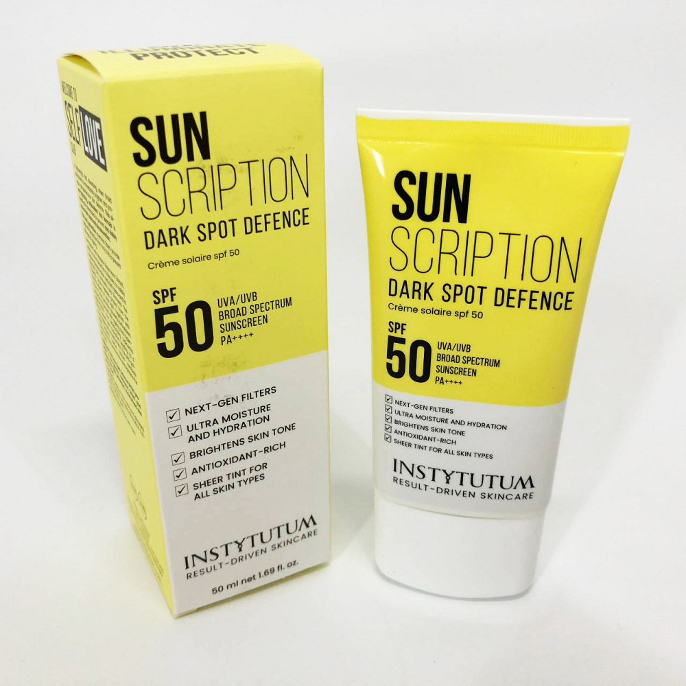 Сонцезахисний крем із освітлювальним ефектом Instytutum Sunscription Dark Spot Defence SPF 50, 50 мл SA-38 Івано-Франківськ - фото 5
