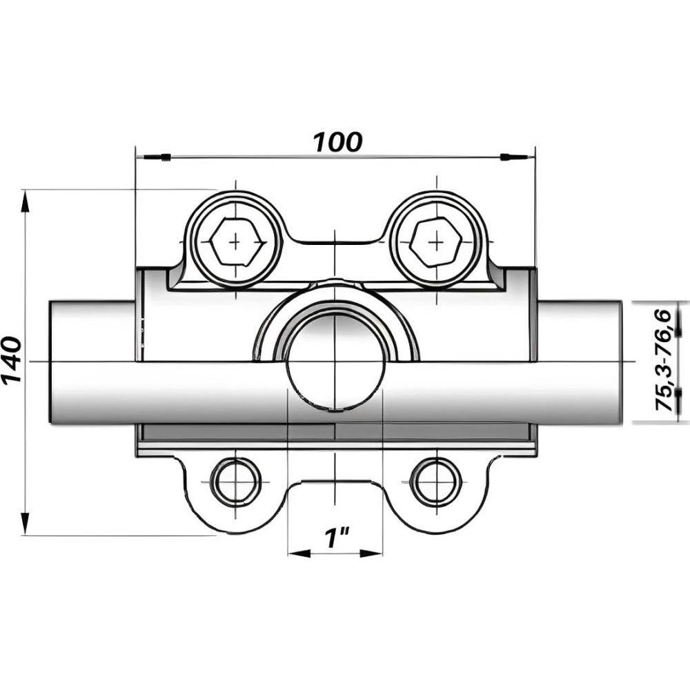 Врізка в трубу з внутрішньою різьбою DN65(75,3-76,6 мм) х 1″ OBD AGAflex (27305) (000027305) Київ - фото 3