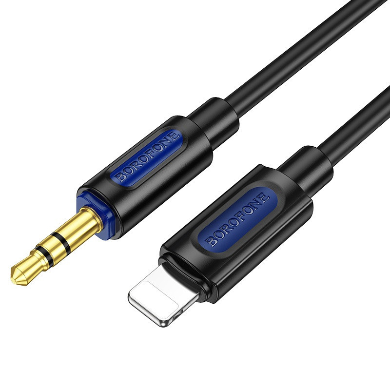 Аудіокабель BOROFONE BL20 True sound silicone digital audio conversion cable iP Black Одеса - фото 1