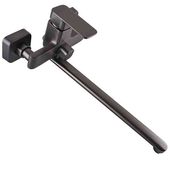 Змішувач для ванної Globus Lux Milano GLM-0208N-11-Graphite- EURO латунь L350мм.Графіт Блиск. Тернопіль
