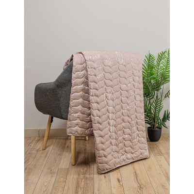 Покривало Home Line Belive стьобане (бежевий) 210х240 (183988) Вінниця - фото 2