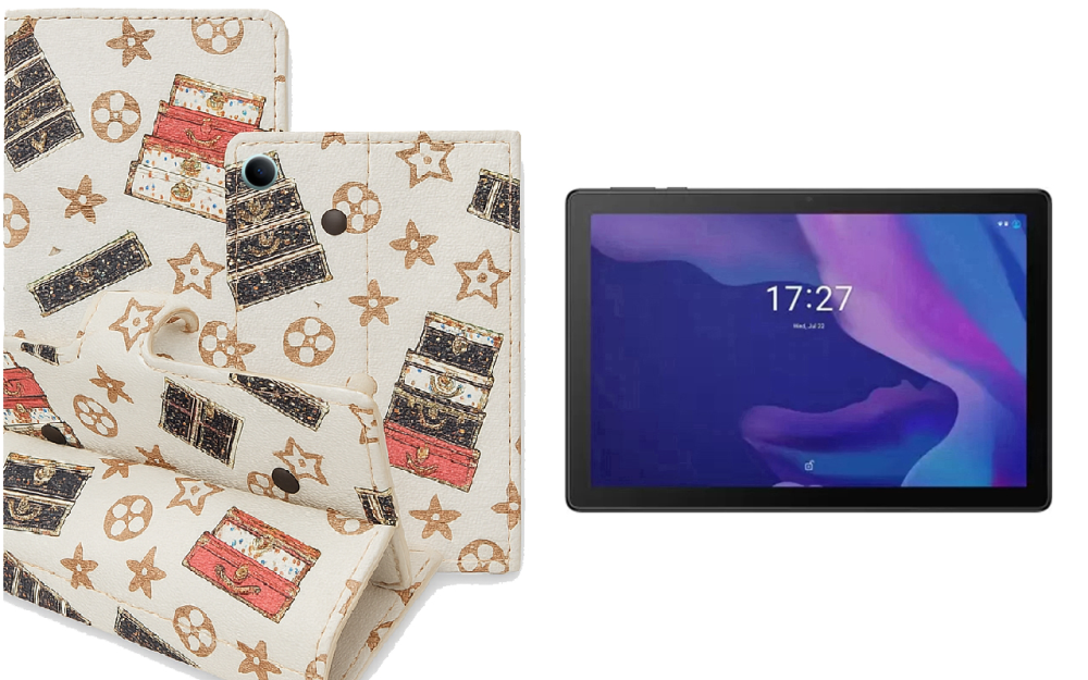 Книжка-трансформер для планшета Alcatel Tkee Max (8095), колір Black Lyi White Київ - фото 1