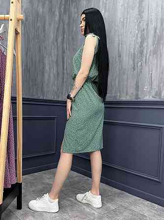 Літній сарафан з розрізом "Kristen" оптом | Розпродаж моделі Оливковий, 42-44 Київ