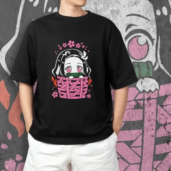 Футболка для подростка мальчика с принтом Клинок, рассекающий демонов Незуко Кид 2 Размер 160 Anime10416 Днепр