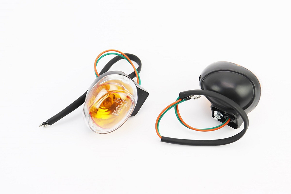 УЦІНКА RACE Поворот передній керма к-кт 2шт RACE (прозорі)(відламане кріплення на "склі", див. фото) Київ - фото 1