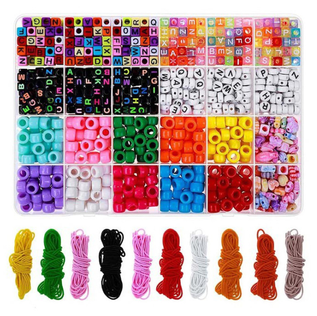 Набір для творчості "Бісер" 1199-80 намистини, гумка, пластикова коробка Вінниця - фото 1
