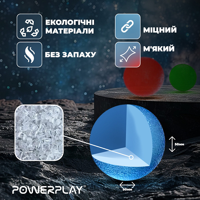 Набір силіконових еспандерів-м'яч (тренажер для кисті) PowerPlay PP-4339 Grip Ball Set (набір 3 шт.) Кам'янське - фото 8