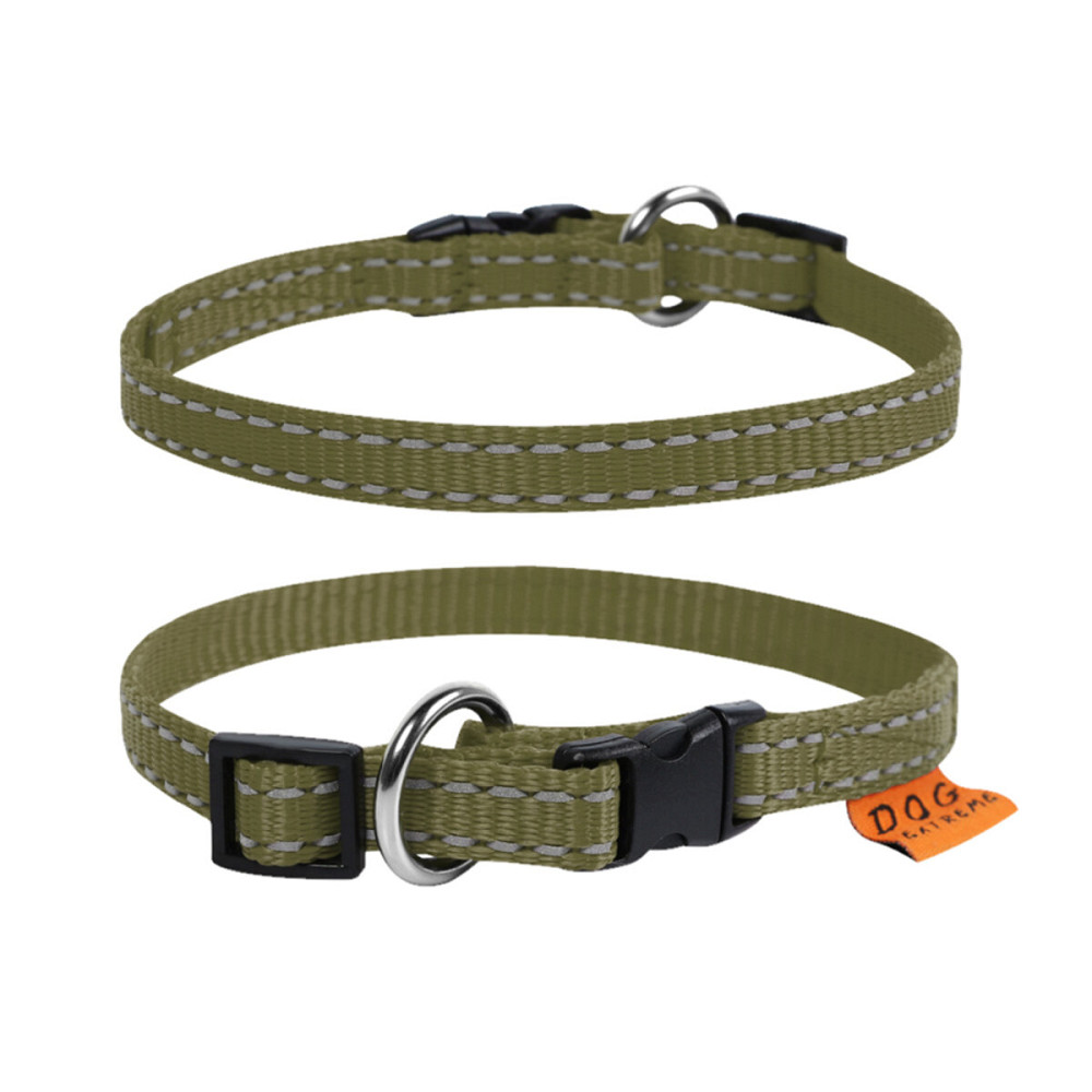 Нашийник Dog Extreme з нейлону регульований (ширина 14мм, довжина 23-35см) хакі Київ - фото 2