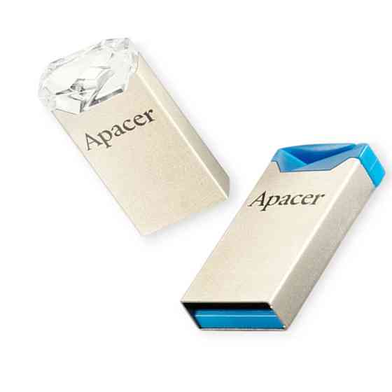 Флешка USB 2.0 32Gb AH111 mini металл Blue Apacer Мукачево