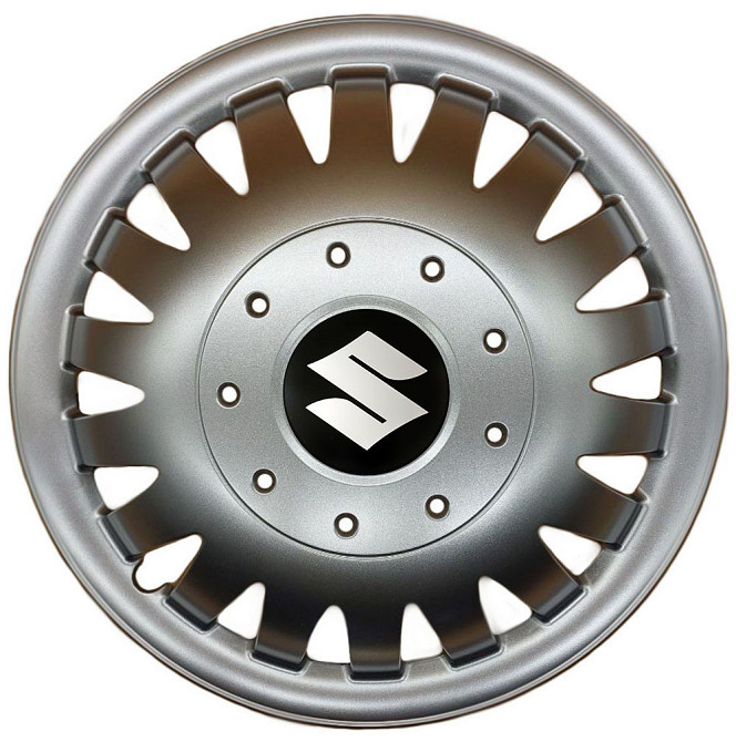 Автомобільні модельні ковпаки R15 Suzuki 320 4шт, SJS, сріблясті Вінниця - фото 1